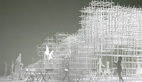 「Serpentine Gallery Pavilion 2013」の模型製作