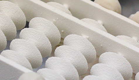 粉末固着造形(石膏)の表面