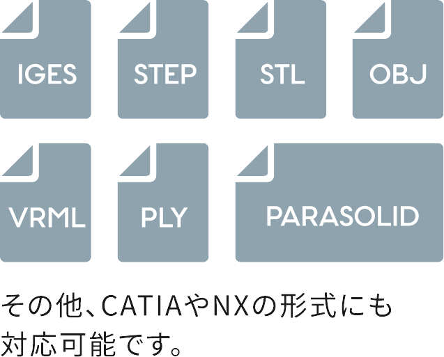 あらゆる3Dデータに対応可能